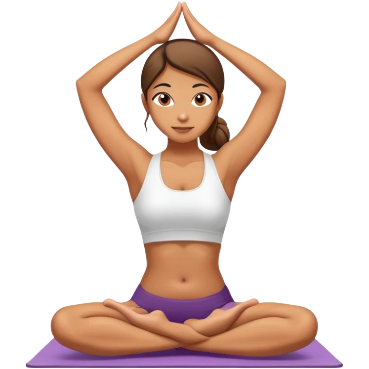 Yoga girl  emoji