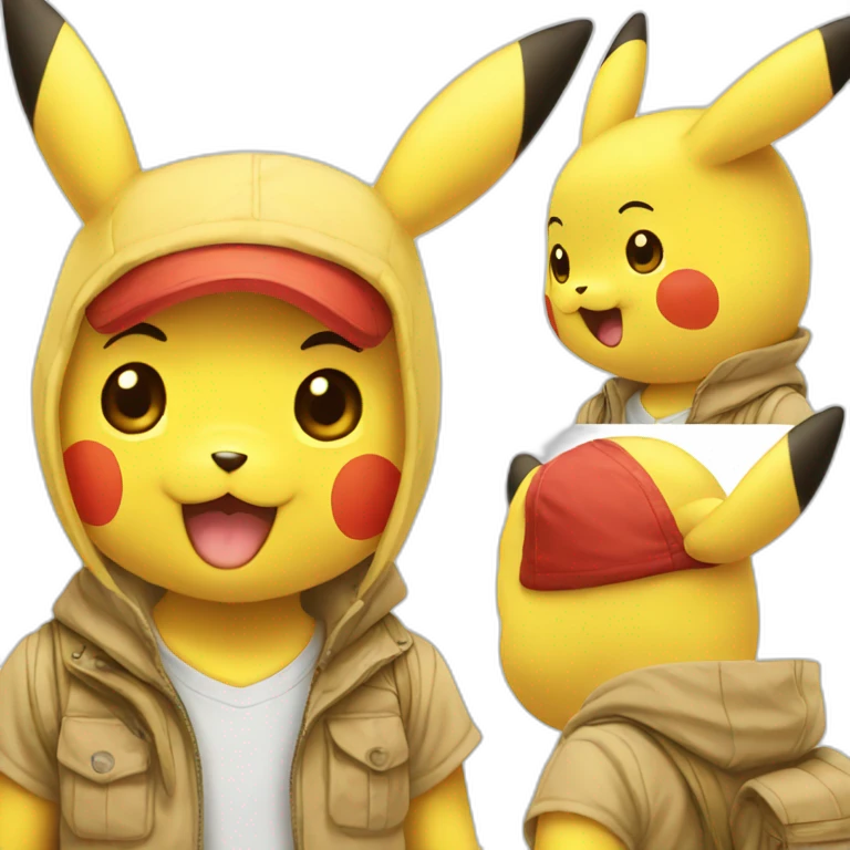 Pikachu humain emoji