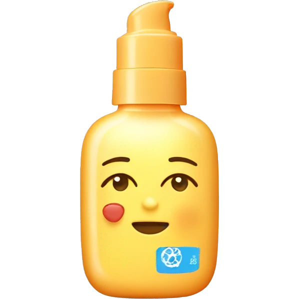 little facial sunscreen bottle emoji