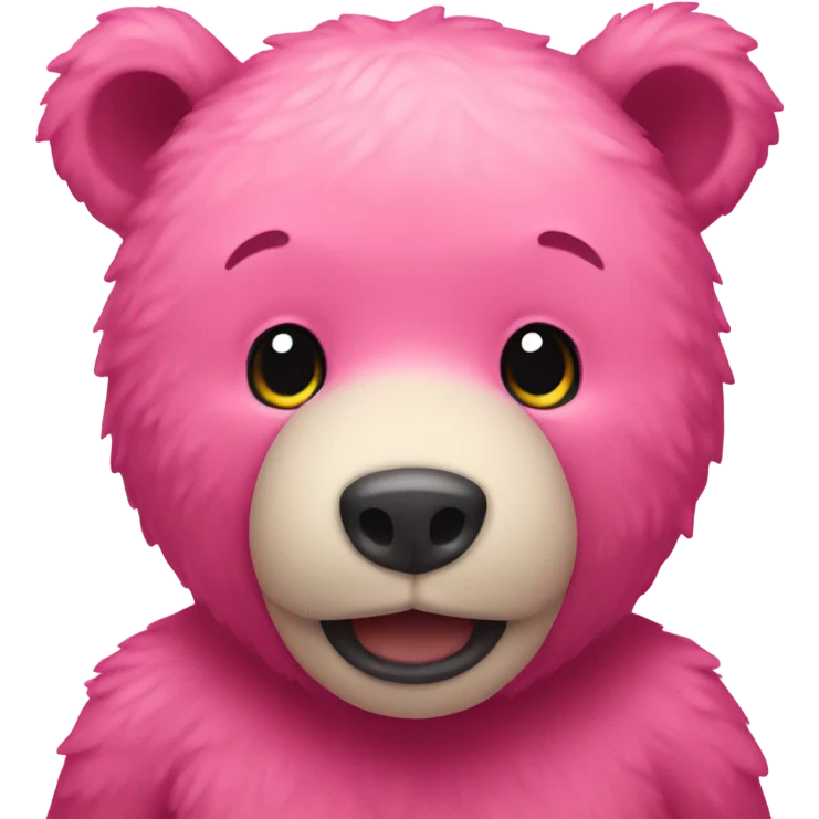 Pink  bear emoji