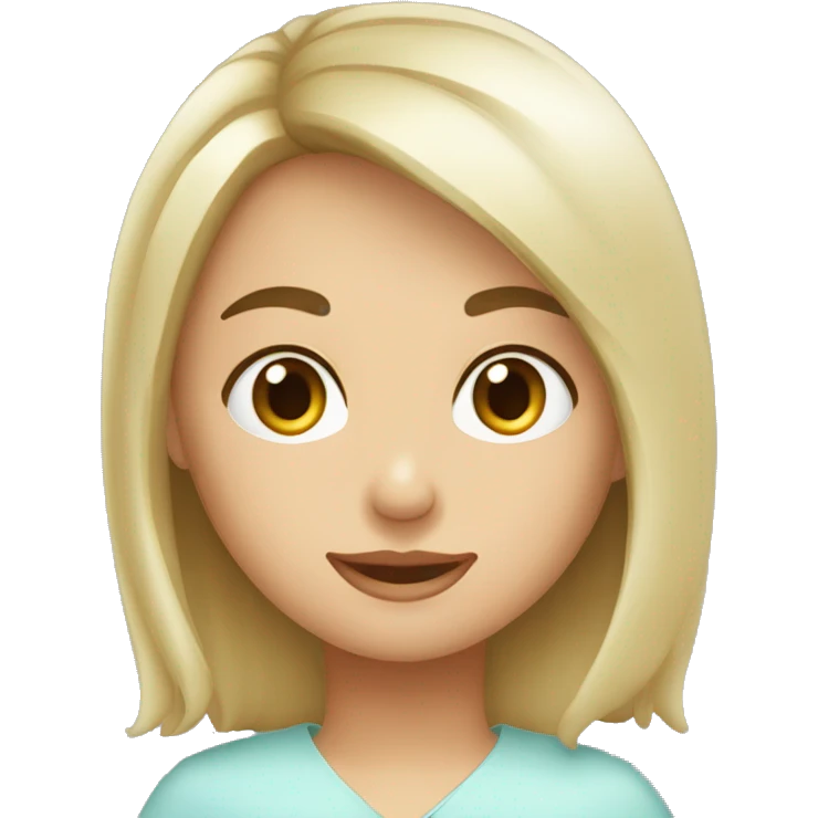 Kobieta z długimi kręconymi włosami w okularach  emoji