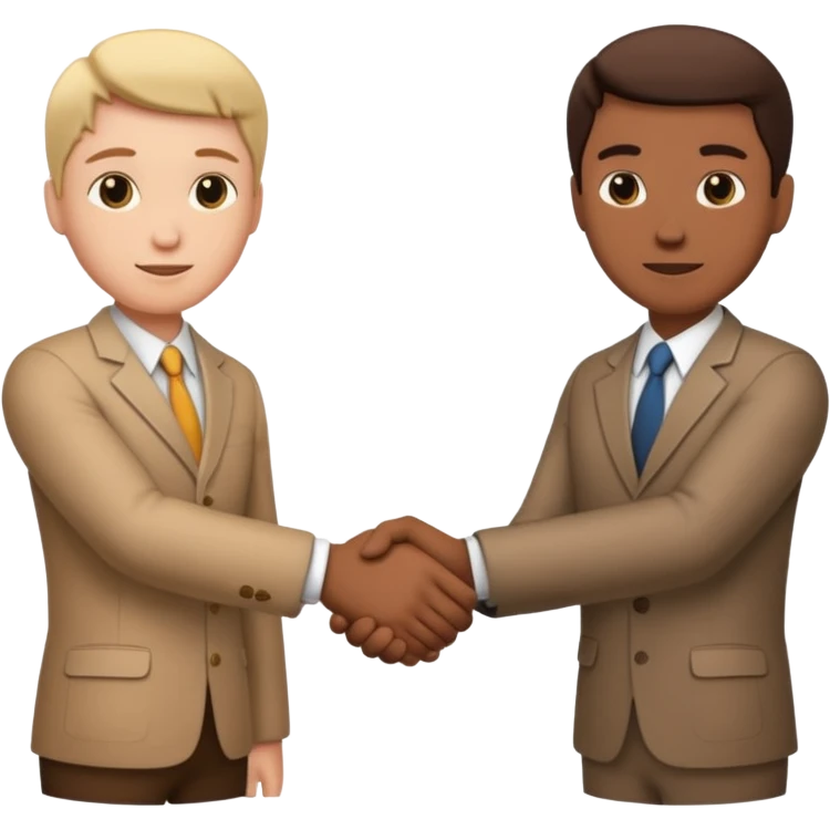 duo hand shake emoji