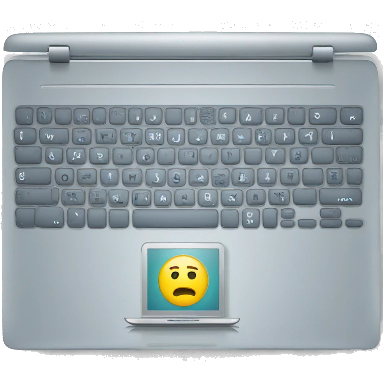 laptop with binary code emoji