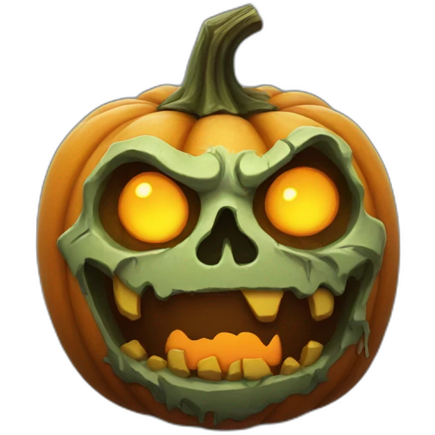 zombie pumpkin emoji