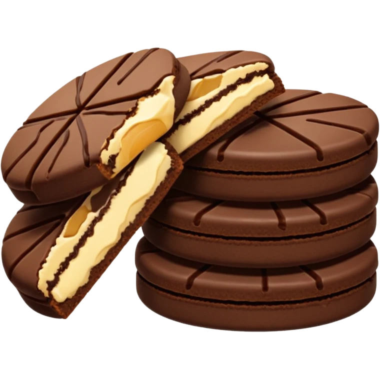 Full chocolate shortbread cookies (without chocolate chips) emoji