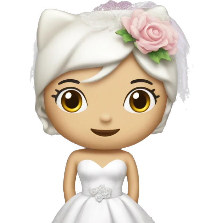 hello kitty bride emoji