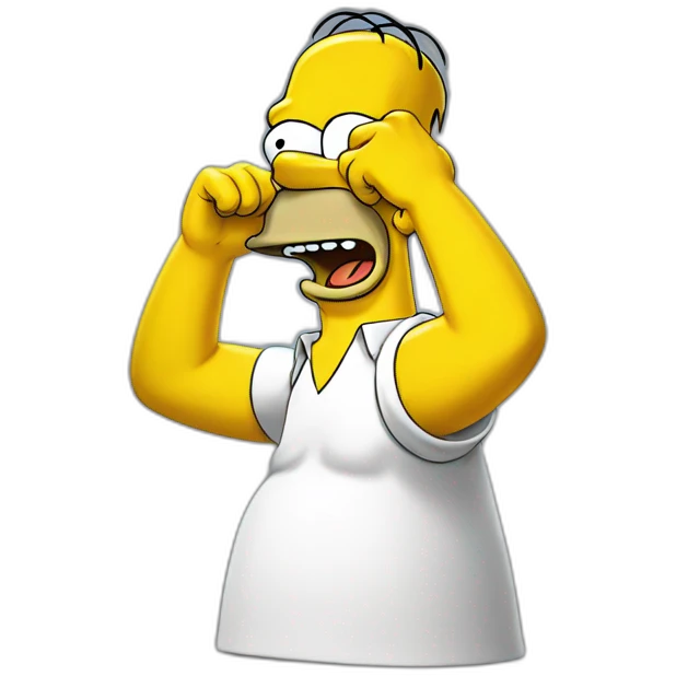 Homer Simpson dab emoji