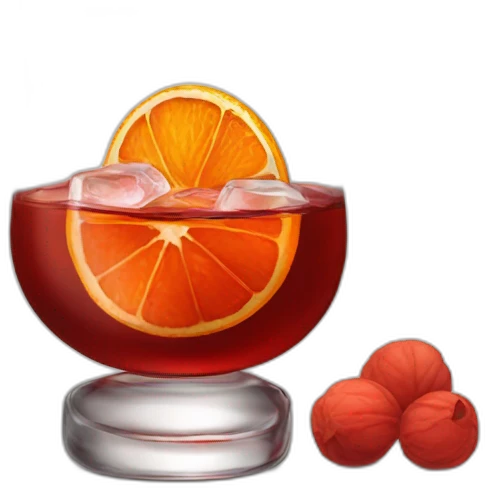 classy negroni in short glass emoji