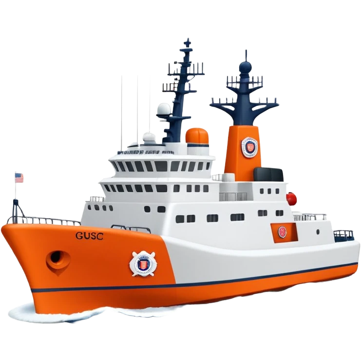 United States coast guard cutter ship  emoji