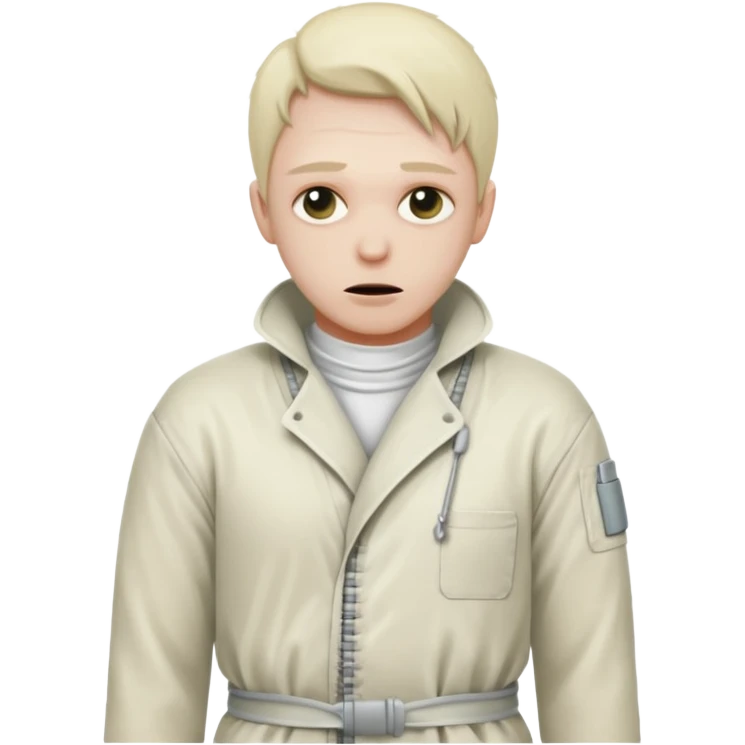 Пациент психиатрической больницы в смирительной рубашке emoji