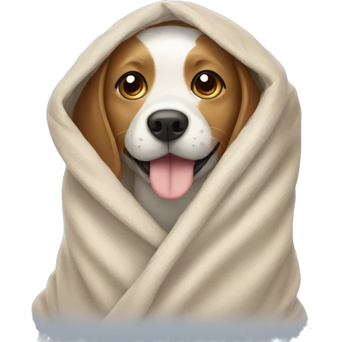 dog in a blanket  emoji