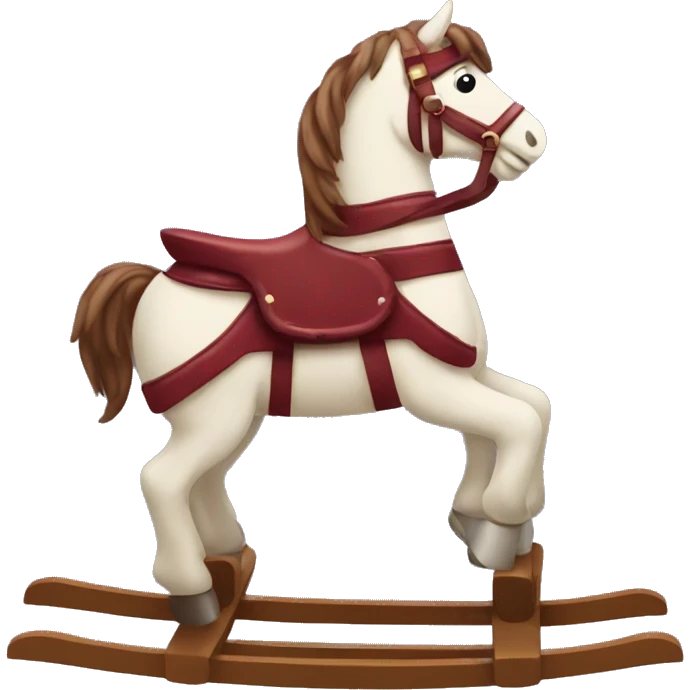 burgundy rocking horse emoji