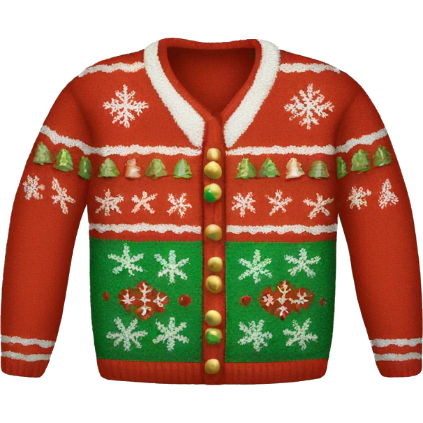 ugly christmas sweater emoji