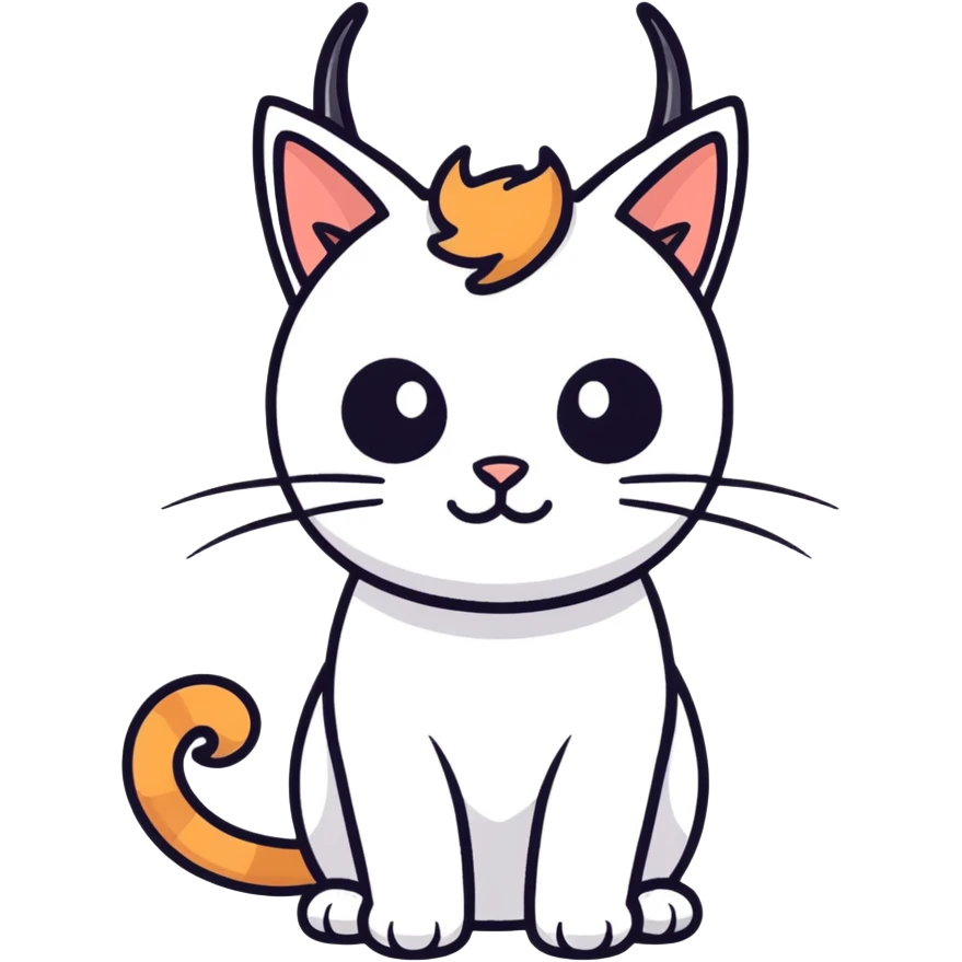 Cat with horns emoji