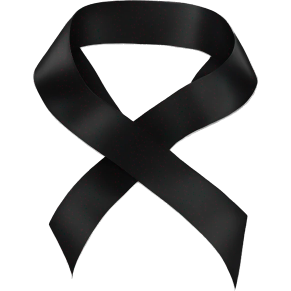 Black ribbon that says “la vie est belle” emoji