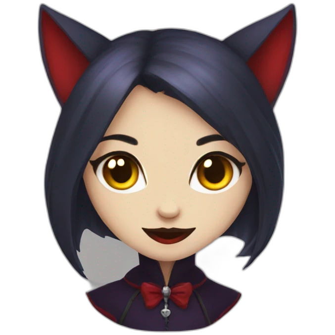 vampire cat girl emoji