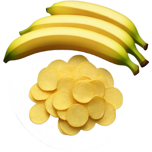 Chips and banana emoji