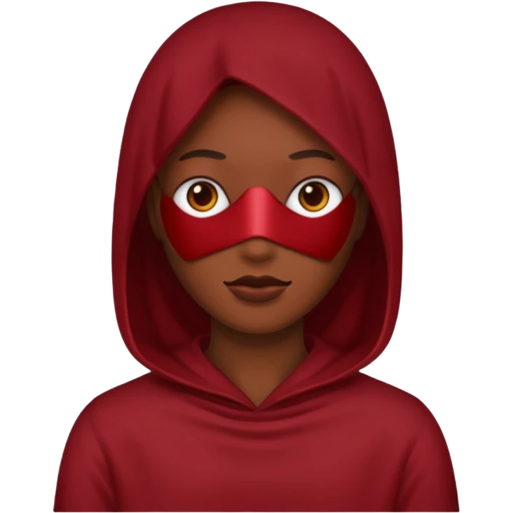 Cery dark Red point without face emoji