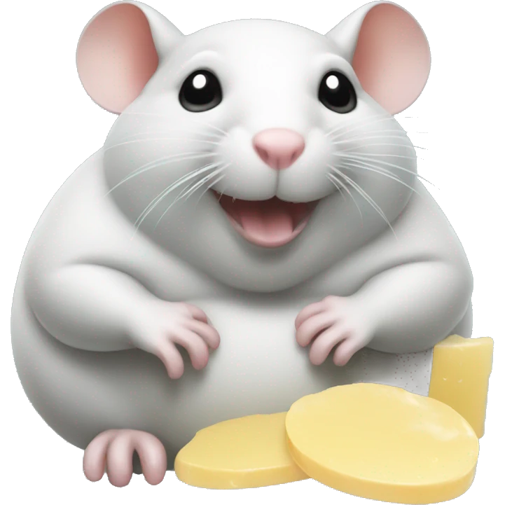 Fat rat eating soap  emoji