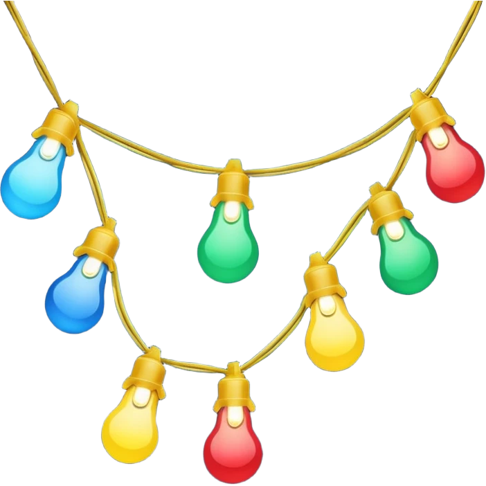 Christmas lights emoji