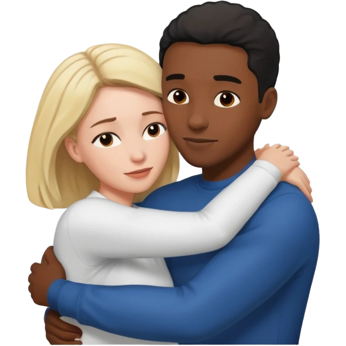 black male white female having sex emoji