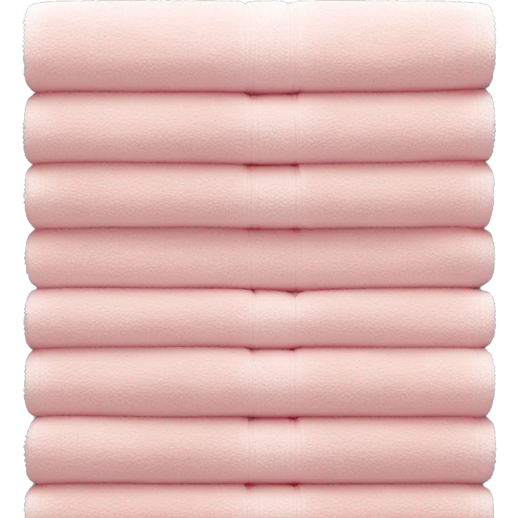 Light pink stacked towels emoji