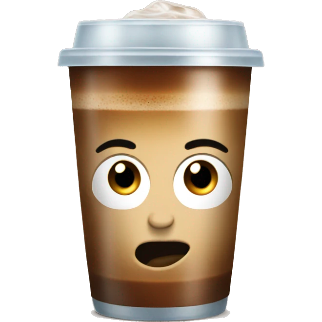 Ice coffee emoji