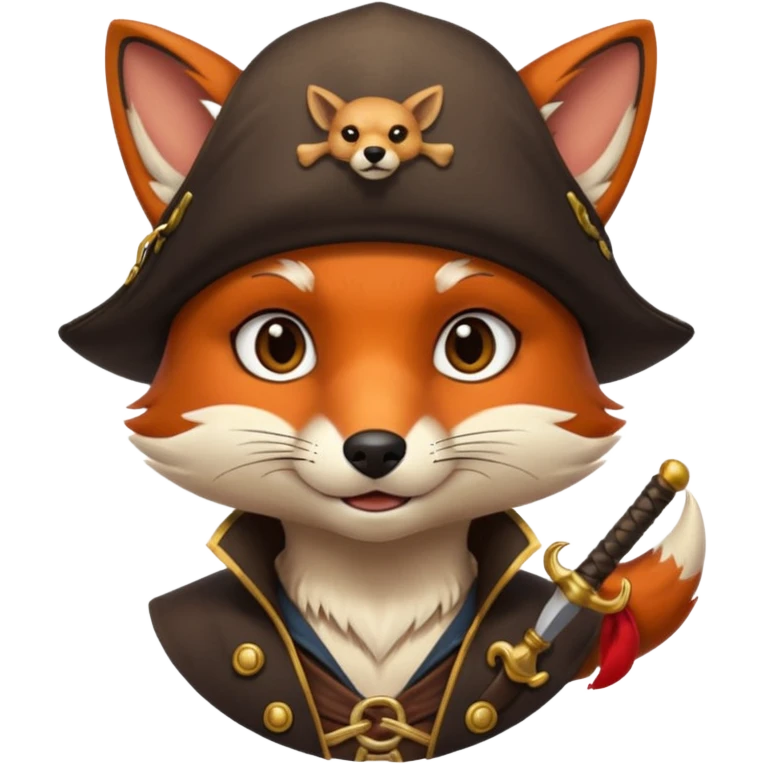 Pirate fox emoji