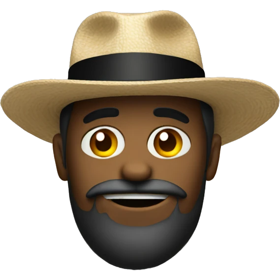 Gentlemen with black hat and whisky emoji