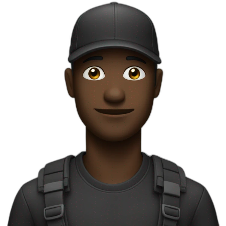 le noir complet ￼ emoji
