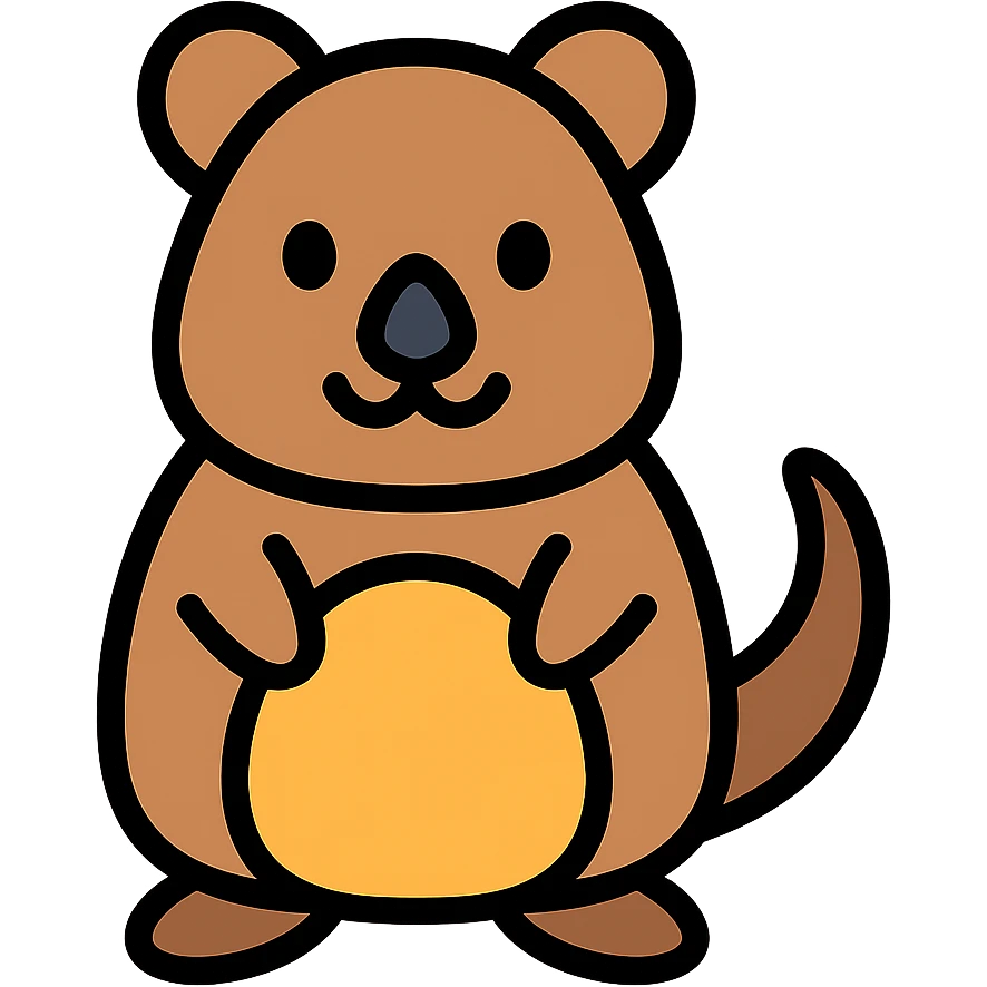 cute quokka emoji