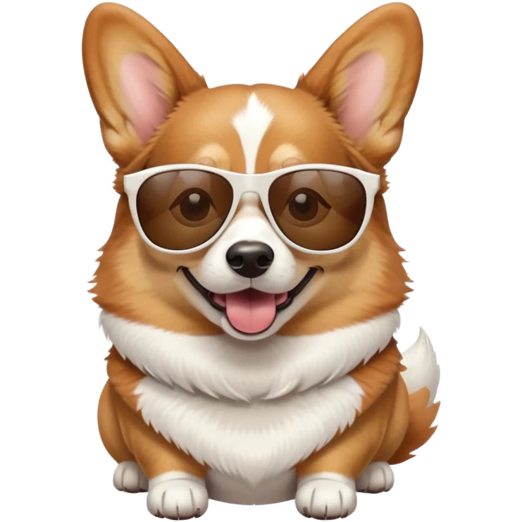 Corgi wearing sunglasses  emoji