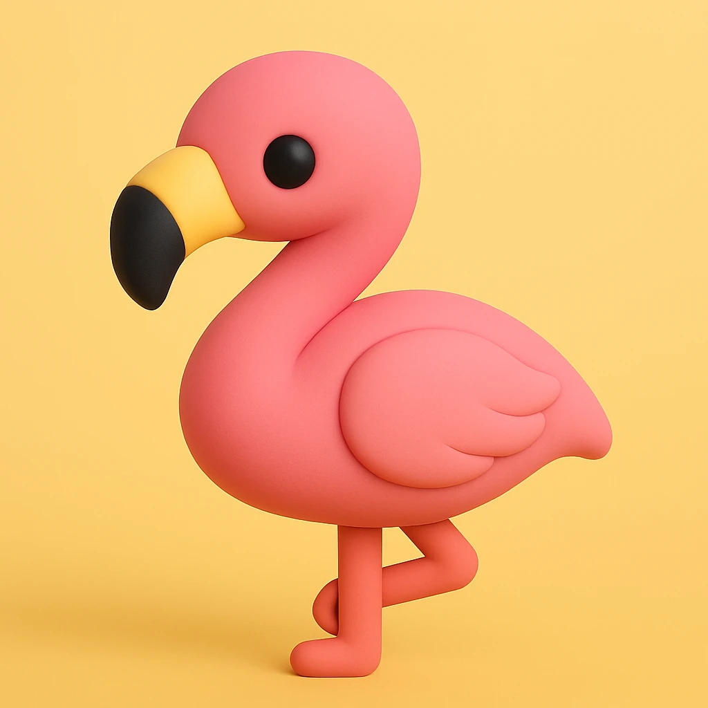 flamingo emoji