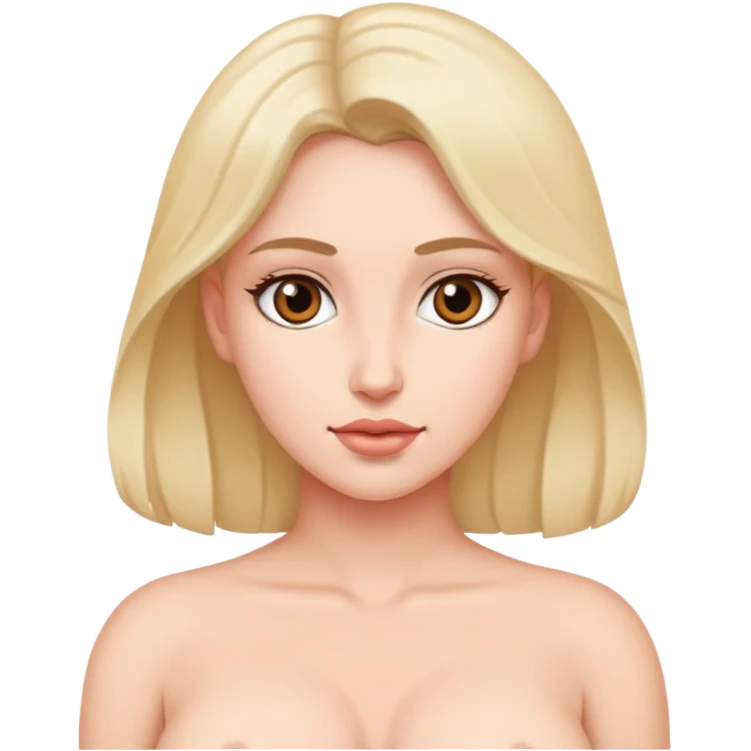 Голая женщина с сиськами  emoji