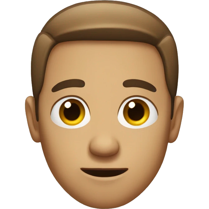 male with wide apart eyes emoji