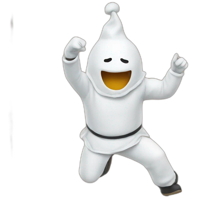 Bonhomme qui fait un dab emoji