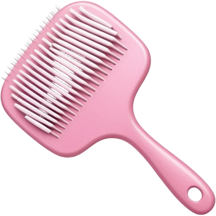 light pink hairbrush apple emoji style emoji