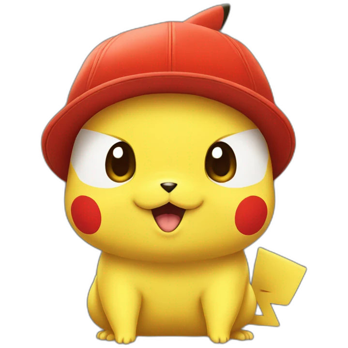 Pikachu red emoji