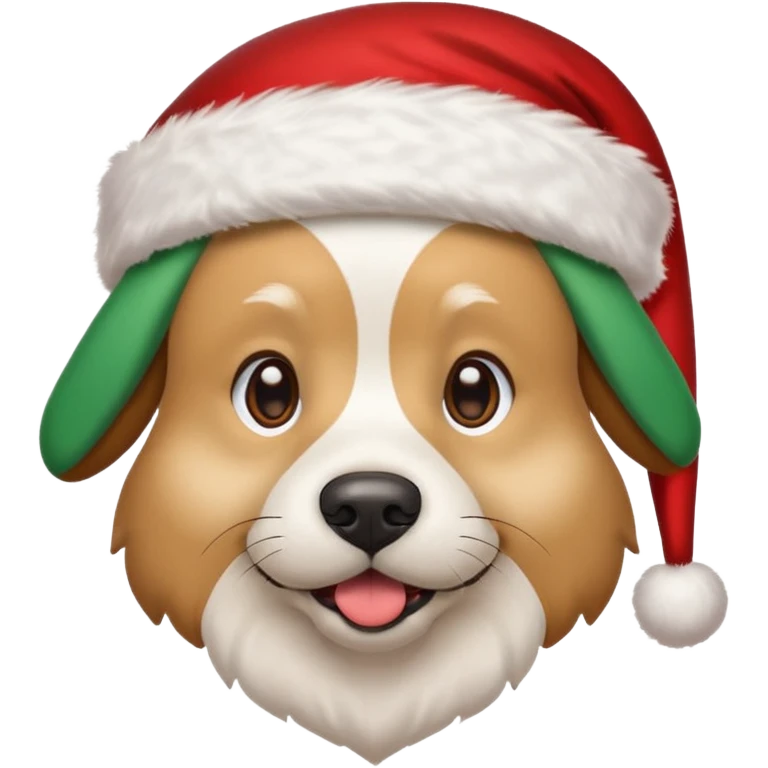 Dog Santa emoji