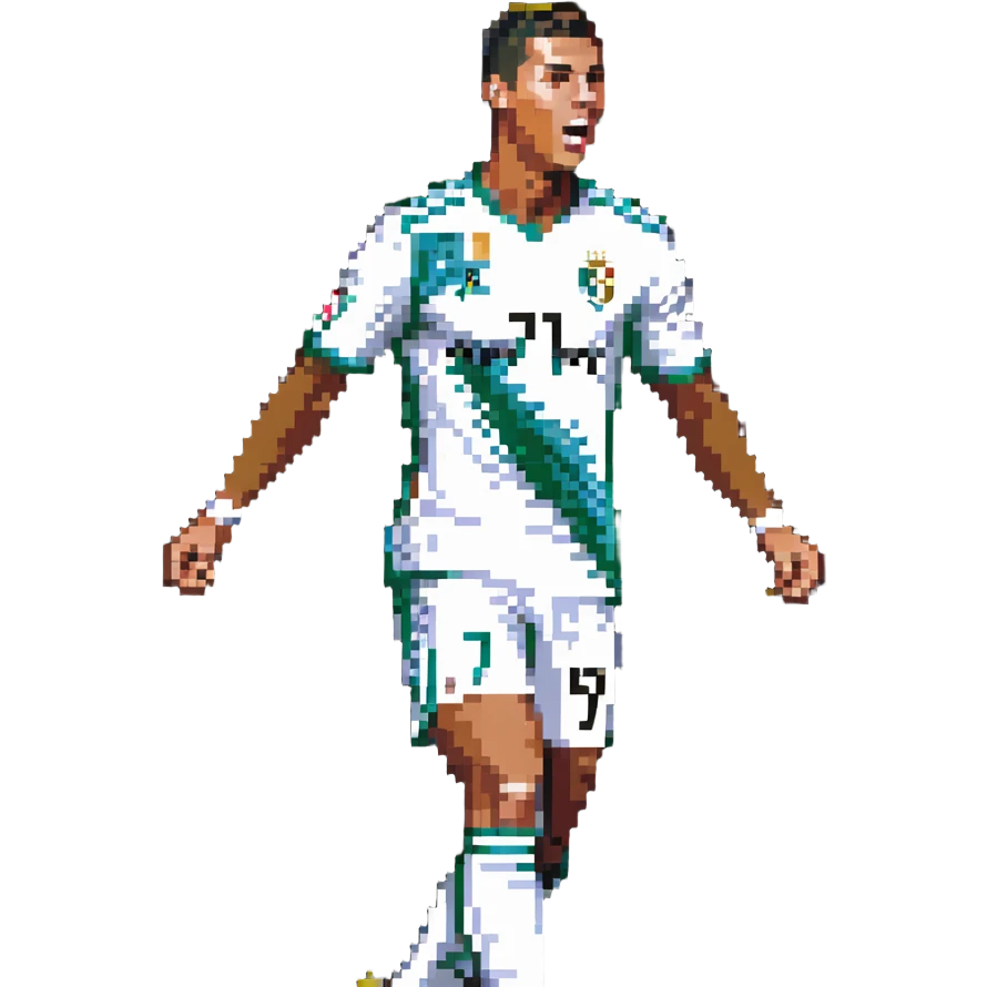 Cristiano Ronaldo celebrating a goal emoji