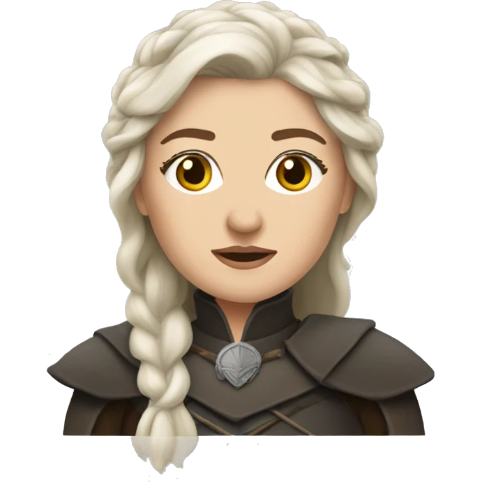 lady Stark in game of thrones style emoji