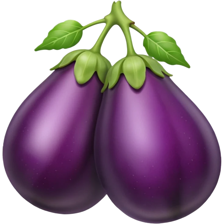 Eggplant with cherries  emoji