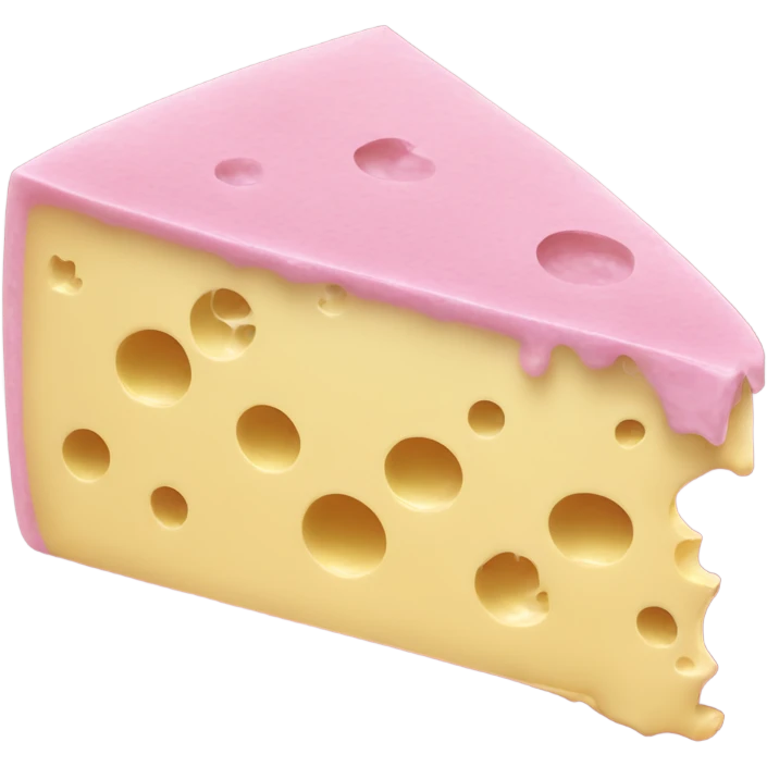 Cheese pink emoji