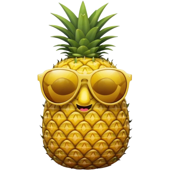 pineapple with sunglasses emoji