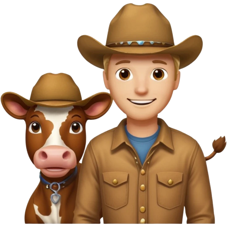 🐄 +🧍🏻‍♂️? emoji