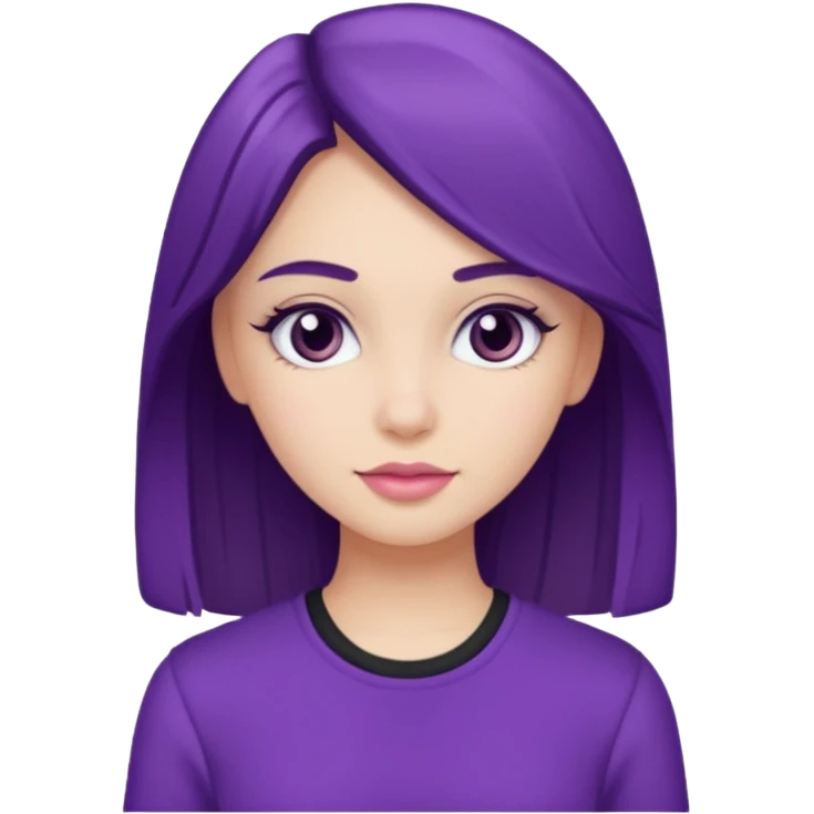 Girly girl morado emoji