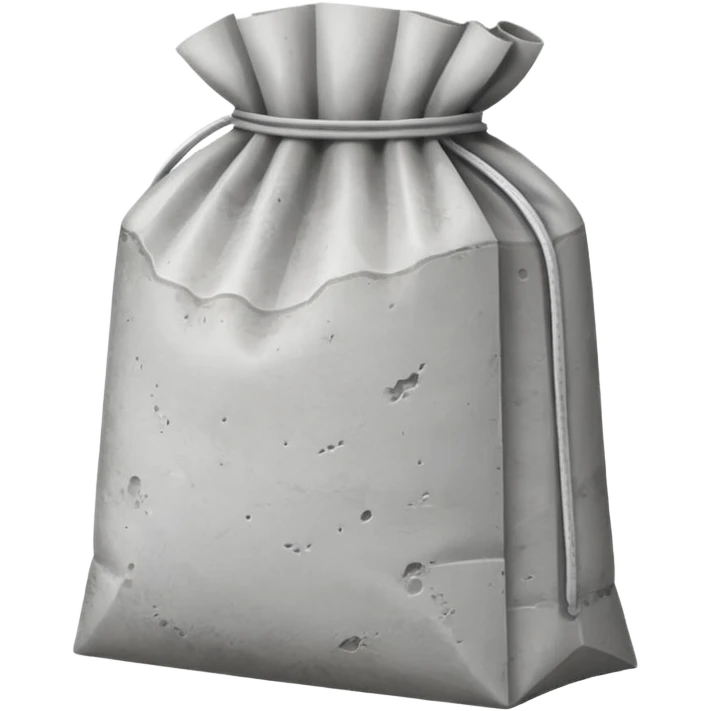 bag of concrete mix emoji