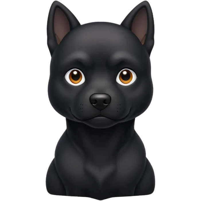 Black dog emoji