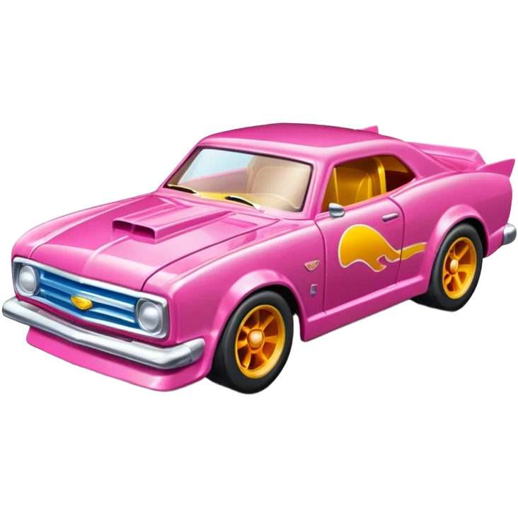 Машинка HotWheels розового цвета в классической упаковке HotWheels. emoji