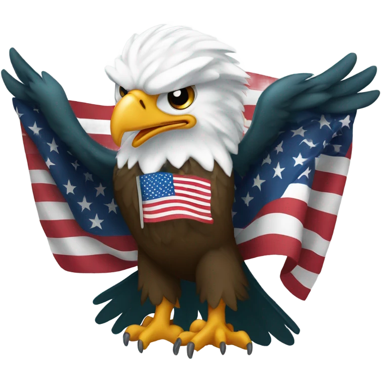 Eagles with American flag emoji